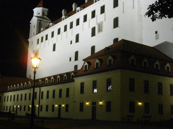 Castello Bratislava di notte